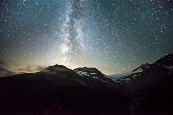 BERNINA GLACIERS BEI VOLLMONDSCHEIN